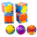 gan cube 3D Maze Bead Walking Rubik's Cube 6-sided Intelligent Rubik's Cube Early Education Children's Puzzle Challenge Toys 2PCWooden Toys. 