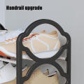 41.5 * .5 * 54.5cm Shoe storage rack Stylish and elegant PP+Steel pipe Black/White/Pink Dustproof shoe hanger Multi-layer shoe cabinet for Home organization Apartment entryway Small spaces Shoe lovers. 