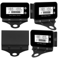 SRIWEN 7-100V Smart Battery Monitor with Bracket, Digital Battery Capacity Tester Battery Voltage Temperature Monitor, Black. 