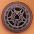 Skating Shoes 608ZZ Bearing Inline Skate Wheel Clear Gray. 