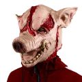 halloween mask Halloween Pig Head Latex Mask Scary Cosplay Funny Animal Masks Horror Saw Pig Head Cover Carnival Masquerade Costume AccessoriesParty Tableware. 