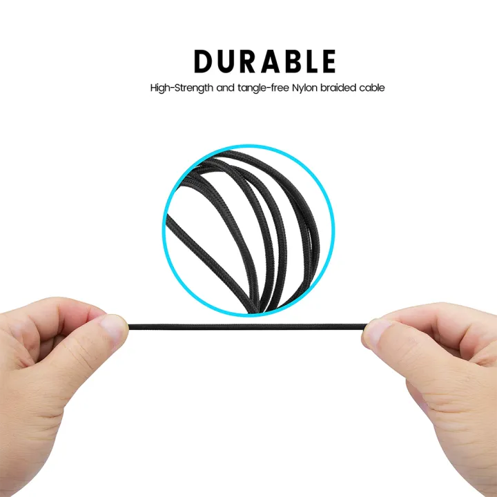 Braided%20Replacement%20PC%20Splitter%20Cable%20Extension%20Cord%20For%20Kingston%20HyperX%20Cloud%20Stinger%20Mix%20Alpha%20Gaming%20Headsets%20-%20Image%202