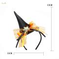Witch Hat Headband Cosplay Kids Hair Hoop Hairband for Masquerade Halloween Orange. 