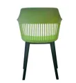 AIRY DESIGN OPEN WEAVE BACKREST DINING CHAIR - DARK BLUE. 
