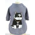 A Dog Shirt Cartoon Pet Summer Costumes Cool Captain Printed Puppy Doggy Vest Summer Apparel Puppy Pet Clothes. 