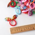 20Pcs Cute Small Rabbit Ear Hair Bands Girl Rubber Band Elastic Band Baby Headwear Korean Children Hair Accessories Ornaments. 