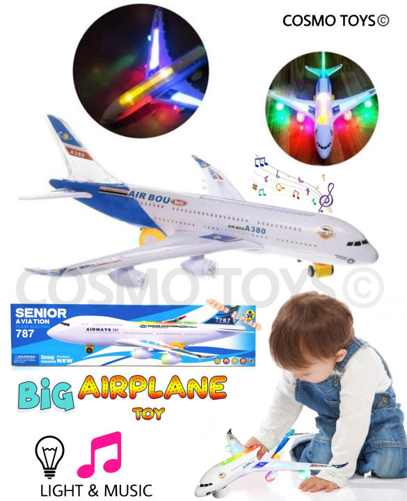 Aviation Light sound Music 360 Rotate Airbus Airways Aeroplane Flight Airplane Kids Toys