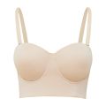 Low Back Anti Slip Strapless Bra Underwear Women's Half Cup Seamless Bras New Backless Push Up Bra Plus Size Seamless Bras. 