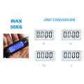 50kg/110lb Luggage Scale Electronic Digital Scale Portable Handheld Travel Suitcase Bag Hanging Scale Weight Balance Scale. 