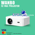 WANBO X2 Max Projector Fully Automatic | Native 1080P Full HD | Android 9 | Projector for Home 4K | Auto Focus, Auto Keystone | 450 ANSI | WiFi 6, BT | Netflix, Hotstar, Prime & More. 