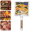 BBQ Grill Net Medium Size Stainless Steel Premium Quality Barbeque Grill Net Clip Bbq Tool Big Size Stainless Steel - Silver.. 