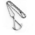 Men's Assassin's Creed Altair Game Logo Steel Cosplay Chain Pendant Necklace. 