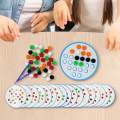 Color Matching Game Clip Ball Puzzle for Nursery Kindergarten Activities. 