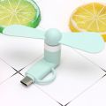 2 in 1 Type C Micro USB Mini Fan Cooler for Htc Type-C USB -C for Smart Cell Phone Cooling Fans. 