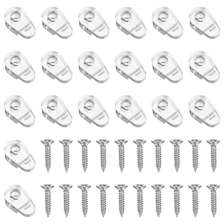20%20pcs%20Glass%20Wardrobe%20Clamp%20Mirror%20Clips%20Holder%20Fixing%20Plastic%20Cabinet%20Door%20Window%20Square%20Channel%20Retainer%20Grid%20-%20Image%202
