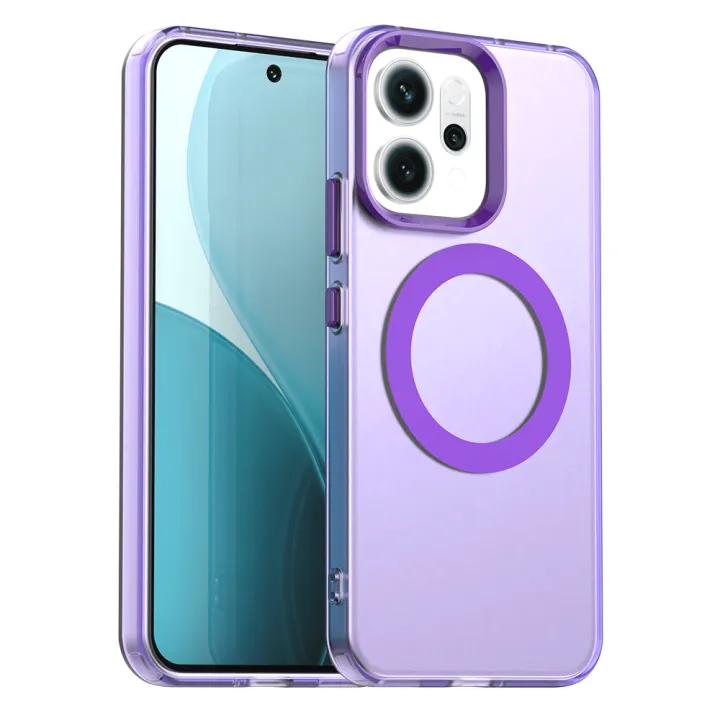 Magnetic%20Wireless%20Charging%20Case%20For%20OPPO%20Reno%2014F%20Reno14%20F%205G%20Cover%20Candy%20Colors%20Transparent%20Back%20Shell%20Fundas%20Coque%20-%20Image%207
