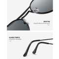 Gradient Lens Sunglasses Lightweight for Unisex Radiation Flat Large Square Metal Frame Eyeglasses. 