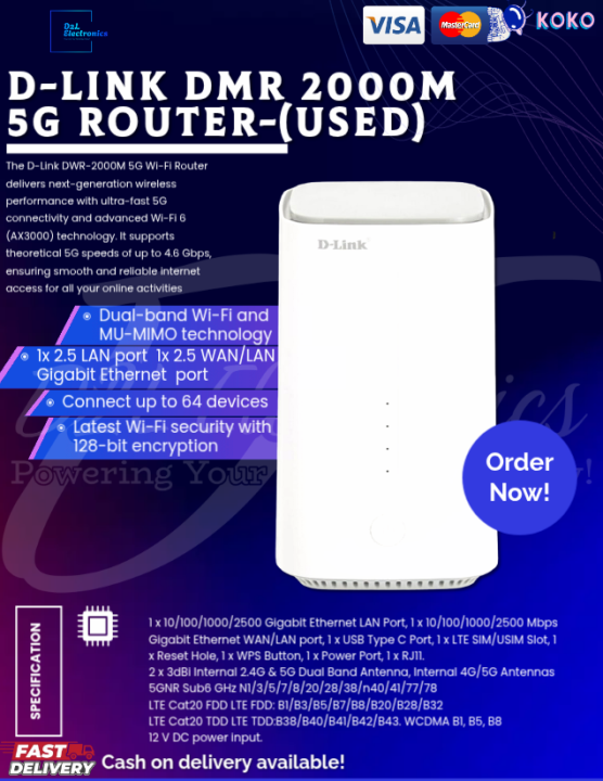 Dlink 5g Router Rm200 D-Link DMR 2000M 5G CPE Route - 5G Wifi Router - (USED) | Daraz.lk