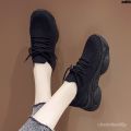 Black Work Restaurant Breathable Thick Bottom Soft Bottom Non-Slip Canteen 〉 Antiskid Shoe Women's Kitchen All Black Work Sports 〖. 