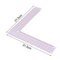 【SkinHorizon】1pcs L shape drawing supplies quilting ruler right angle sewing accessories patchwork tool garment cutting craft scale ruler. 