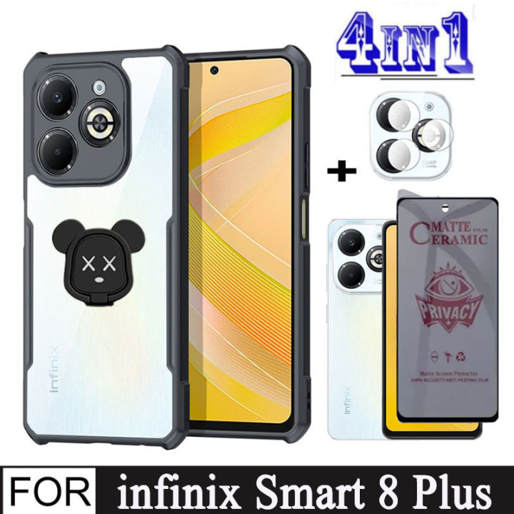 Infinix%20Smart%208%20Plus%20Shockproof%20Phone%20Case%20for%20Infinix%20Smart%207%208%20Pro%204%20in%201%20Camera%20Lens%20Soft%20Tempered%20Glass%20Privacy%20Screen%20Protector%20and%20Mobile%20phone%20holder%20-%20Image%202