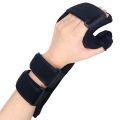 Soft Functional Resting Hand Splint for Flexion Contractures - Stroke Hand Brace (Large, Left). 