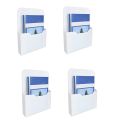 4X Magnetic File Holder - Magnetic Paper Holder, Pocket Organizer Office Supplies Storage Mail Organizer. 