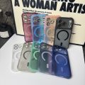 HODON Luxury Ultra Thin Matte Transparent for Magsafe Magnetic Phone Case for iPhone 17 16 15 14 13 12 11 Pro Max 15 16 Plus Cases Wireless Charge Shockproof Lens Full Protection Cover. 