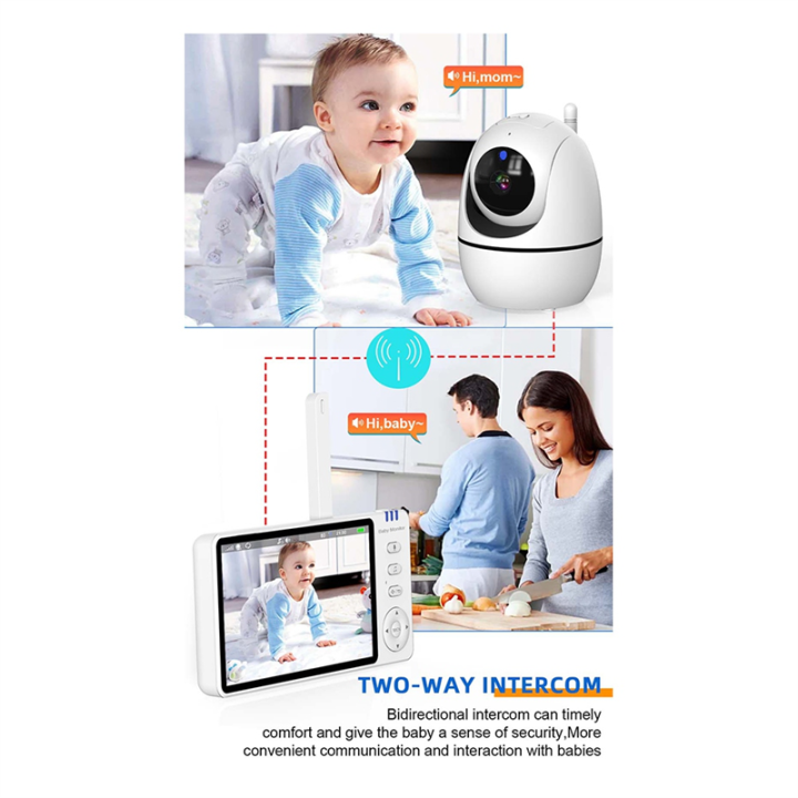 5 Inch Video Baby Monitor Indoor Two-way Audio Mother | Daraz.lk