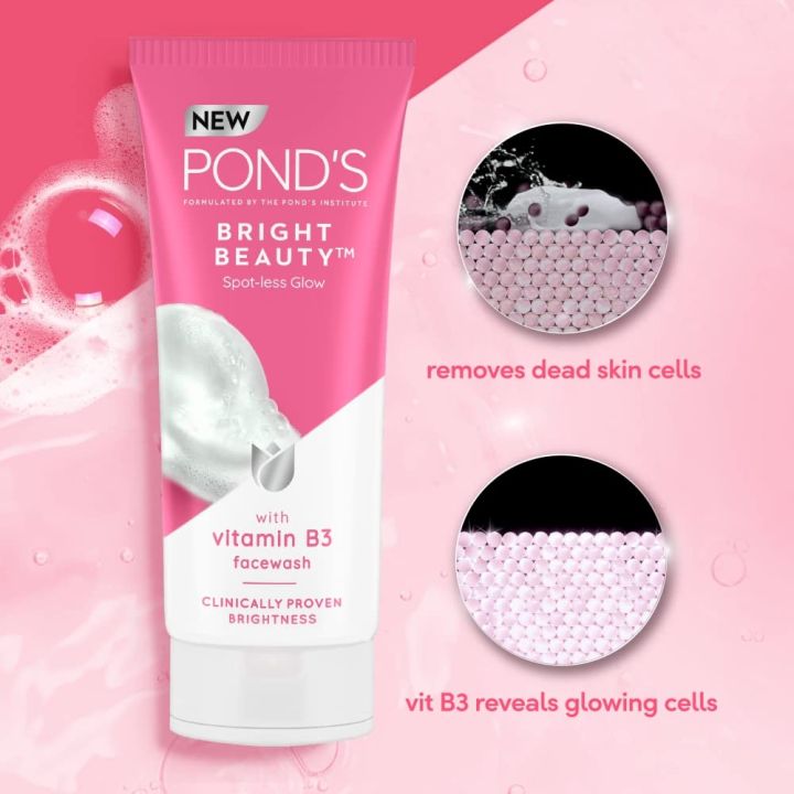 POND'S%20Bright%20Beauty%20Spotless%20Glow%20Facewash%20with%20Vitamin%20B3%20200g%20FROM%20INDIA%20(SAM)%20-%20Image%203