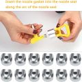 Airless Tip Seals Metal Easy Install Easy to Clean for Airless Machine Tips Seals Reversible Airless Paint Nozzle Gasket (12 Pcs). 
