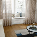 Sheer Voile Window Curtain with Ring Rod for Kitchen, Bedroom and Living Room (1 Panel,55'' W×102'' L). 