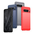Lenuo For Google Pixel 8 Pro Back Cover Carbon Fiber Bumper Shockproof Protective Phone Case. 
