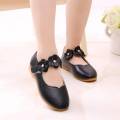 【BestGO】Children Kid Baby Girls Solid Flower Student Single Soft Dance Princess Shoes. 