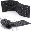 Flexible Mini Foldable Wired Usb Computer Keyboards Portable Waterproof Silicone Soft Slim Folding Gaming Keypad For Laptop. 