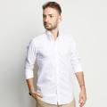 Stripes & Checks White Washed Oxford Shirt - Regular Fit. 