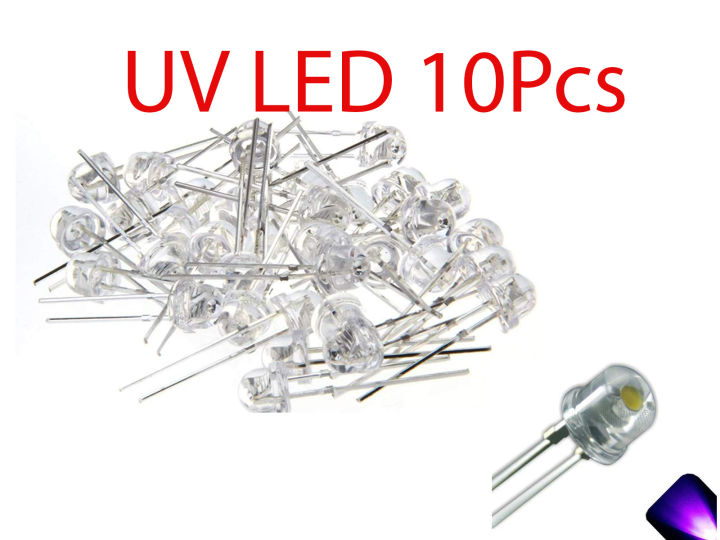 1/5/10/20/30/40/50/100%20PCS%205mm%20Straw%20Hat%20UV%20Purple%20Light%20Wide%20Angle%20Ultraviolet%20395nm%20-%20400nm%20Transparent%205%20mm%2020mA%203V%20Light-Emitting%20Diode%20LED%20Lamp%20-%20Image%207