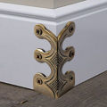 6 PCS Vintage Skiffers Skirting Board Corner Protectors Corners Edge Cover for Both Residential And Commercial Spaces. 