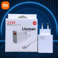 Linman Mi 33W Fast Charger with USB Type-C Cable 1M for Mi Turbo Charge Fast Charger Adapter 33W TurbBargain price o Charge USB C Cable for Xiaomi Pad 6/5/11 Lite/Mi 11i/10T/11 Lite/Redmi Note 12S 11 11S 10 Pro. 