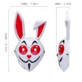 Frank's Rabbit mask, subway parkour, a kid adult full face cute folding rabbit Christmas party costume mask. 
