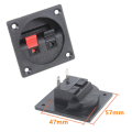 4PCS Speaker Box Terminal Cup, Spring Square Subwoofer Box Terminal Binding Post Connector for DIY Home Car Speaker. 