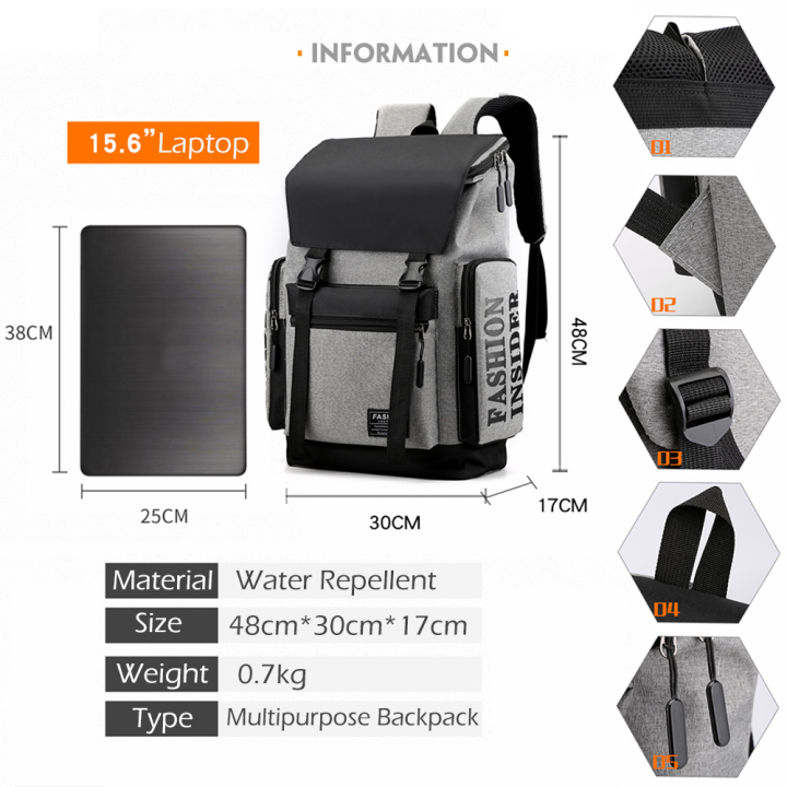 Multifunctional%20Big%20Storage%20Capacity%20With%20Cover%20Backpack%20School%20Bag%20-%20Image%202