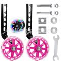 Durable Universal High Quality Accessories Bike Parts Wheels Stabilisers Flash Mute Bicycle Stabilisers Mounted Kit Bike Stabiliser Cycle Training Wheels Bicycle Auxiliary Wheels Balance Auxiliary Wheel. 