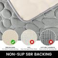 Bath Mat Non-Slip Memory Foam Bath Mat Bath Mat Bathroom Shower Mat Coral Fleece Softness Highly Absorbent Washable Bathroom Rug Bath Mat for Bathroom Kitchen Entrance 40x60. 