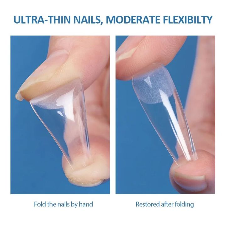 KOSKOE%20120pcs%20Press%20on%20False%20Nails%20Coffin%20Semi-Frosted%20Full%20Cover%20UV%20Gel%20Nail%20soft%20gel%20tips%20Capsule%20Extension%20Manicure%20Tool%20-%20Image%205