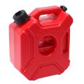 Motorcycle Red 3L Backup Fuel Tank Plastic Petrol Tanks Canister ATV. 
