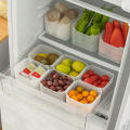 Refrigerator storage box food preservation box refrigerator side door vegetable and fruit spice storage box food container kitchen storage. 