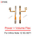 Volume on/off key 3 X67697 X66X693 XP Pro 023 VI0 11 1Note 1finix for In2 5G 2695 X6 X672 Power on and off button flexible cable. 