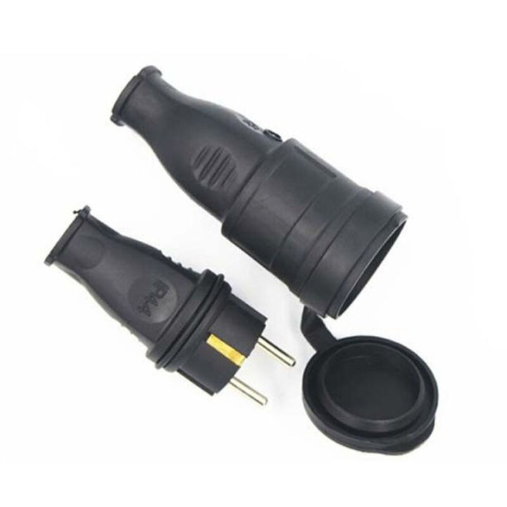 N0HB 220V-250V 2P+E High-power Rubber Industrial Male & Female Plug Socket IP44 Electrical Connector