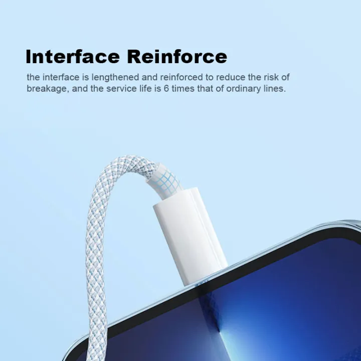 BlueWow%203-in-1%20Macaron%201.2M%20Colorful%20Fast%20Charging%20Data%20Cable%20Is%20Suitable%20for%20Micro%20Type%20C%20Iphone%20Fast%20Charging%20-%20Image%203